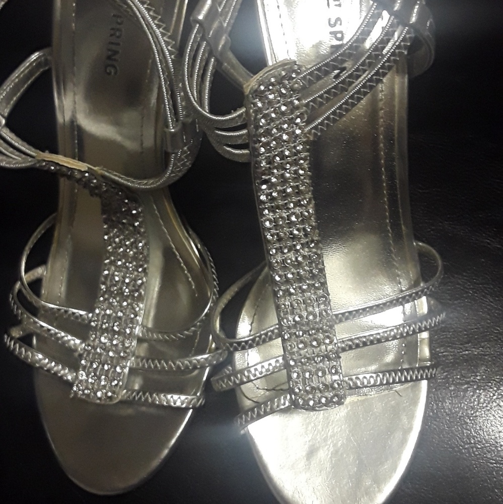 Silver heels